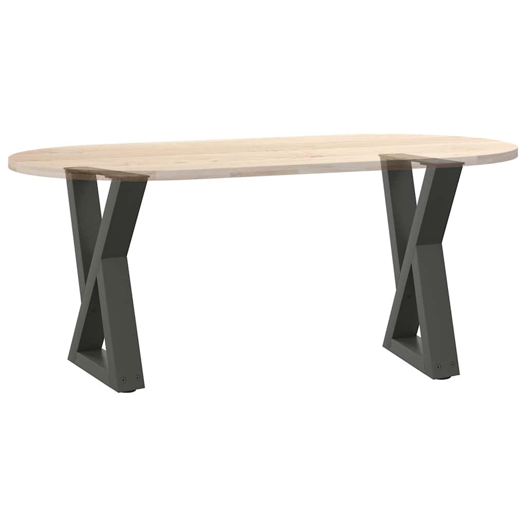 Couchtischbeine 2 Stk. Anthrazit 38x(42-43,3) cm Stahl