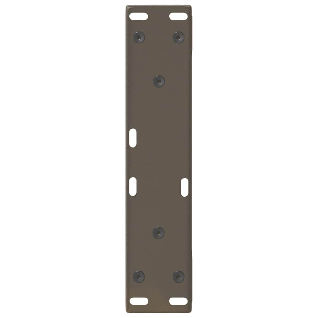Couchtischbeine 2 Stk. Naturstahl 38x(42-43,3) cm Stahl