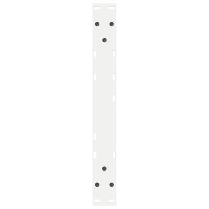 Couchtischbeine 2 Stk. Weiß 50x(42-43,3) cm Stahl