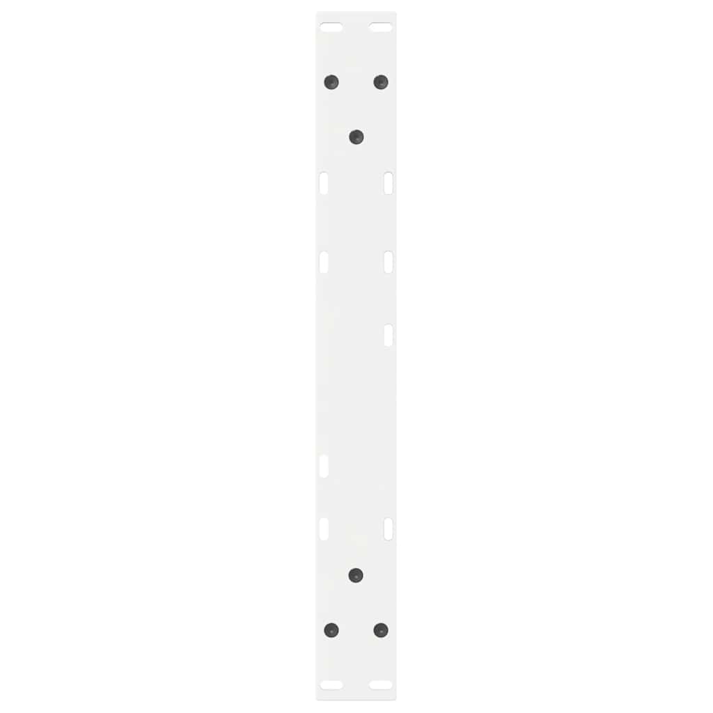 Couchtischbeine 2 Stk. Weiß 60x(42-43,3) cm Stahl