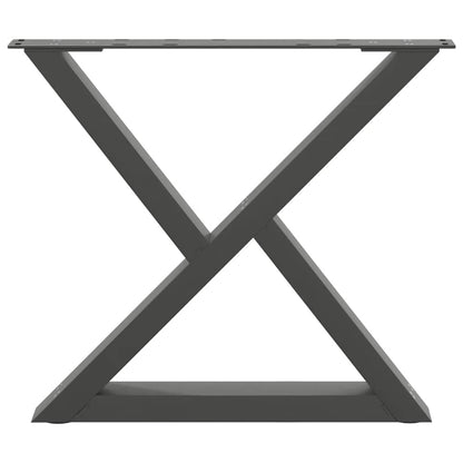 Couchtischbeine 2 Stk. Anthrazit 60x(42-43,3) cm Stahl