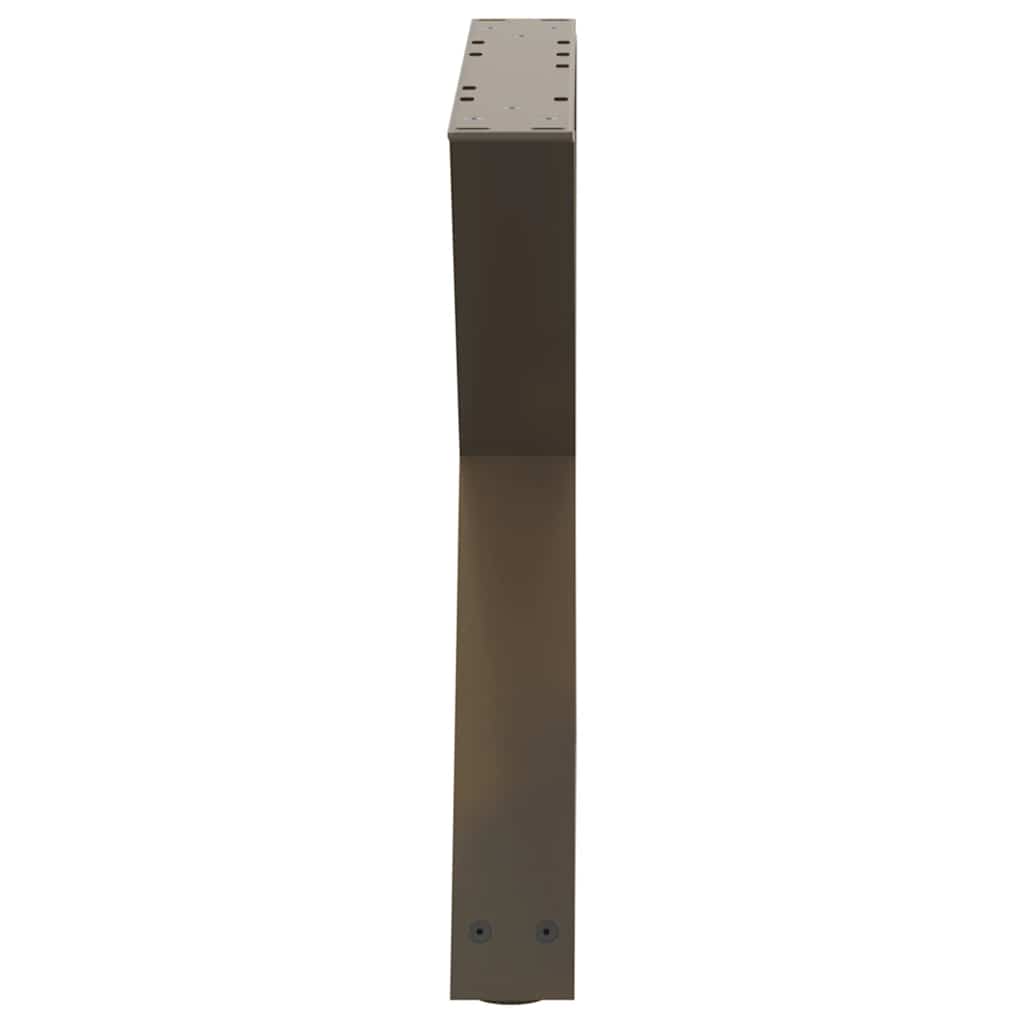 Couchtischbeine 2 Stk. Naturstahl 60x(42-43,3) cm Stahl