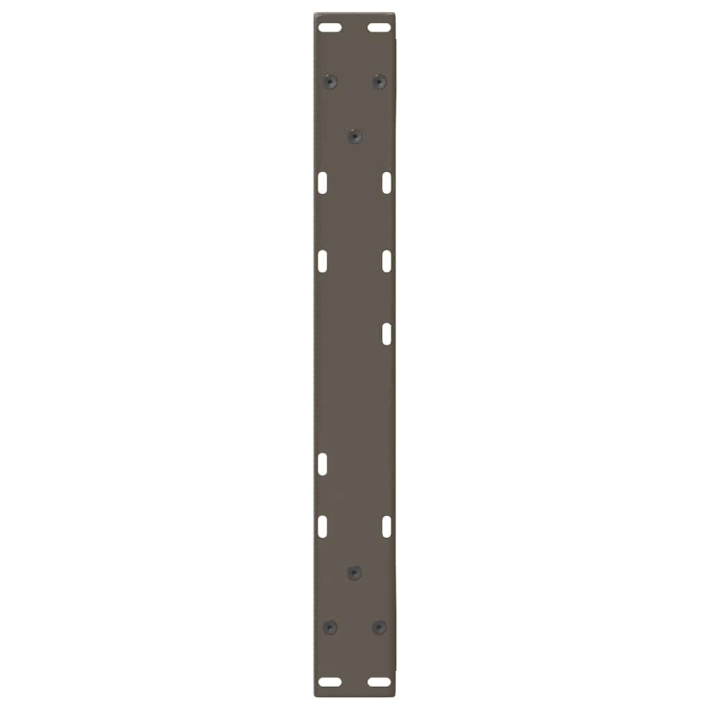 Couchtischbeine 2 Stk. Naturstahl 60x(42-43,3) cm Stahl