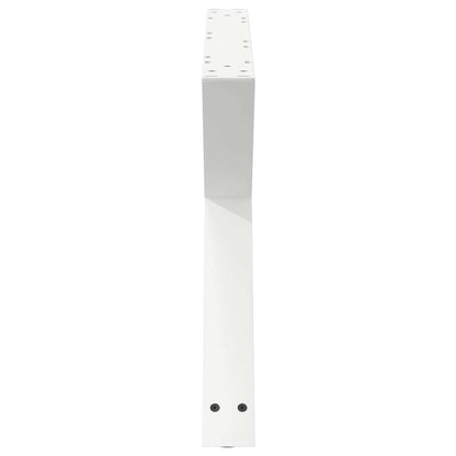 Couchtischbeine 2 Stk. Weiß 70x(42-43,3) cm Stahl