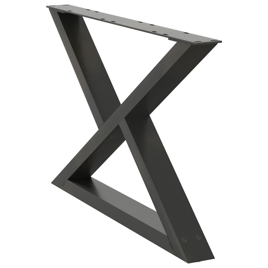 Couchtischbeine 2 Stk. Anthrazit 70x(42-43,3) cm Stahl
