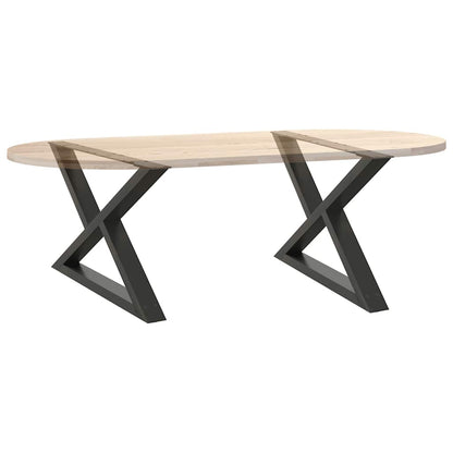 Couchtischbeine 2 Stk. Anthrazit 70x(42-43,3) cm Stahl