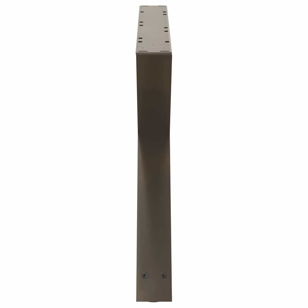 Couchtischbeine 2 Stk. Naturstahl 70x(42-43,3) cm Stahl