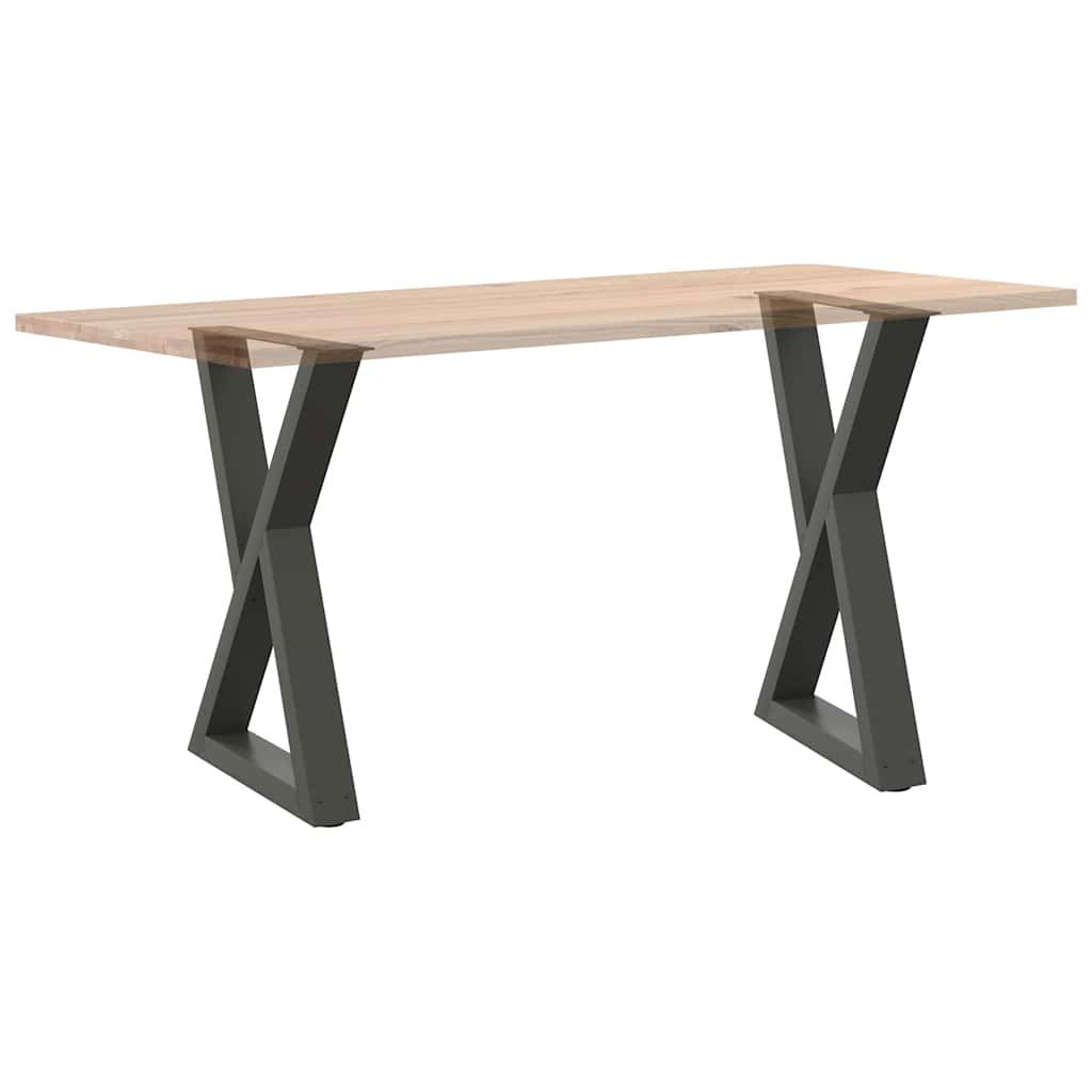 Esstisch Beine 2 Stk. Anthrazit 50x(72-73,3) cm Stahl