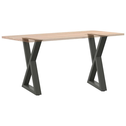 Esstisch Beine 2 Stk. Anthrazit 50x(72-73,3) cm Stahl