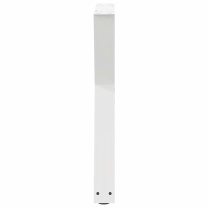 Esstisch Beine 2 Stk. Weiß 60x(72-73,3) cm Stahl