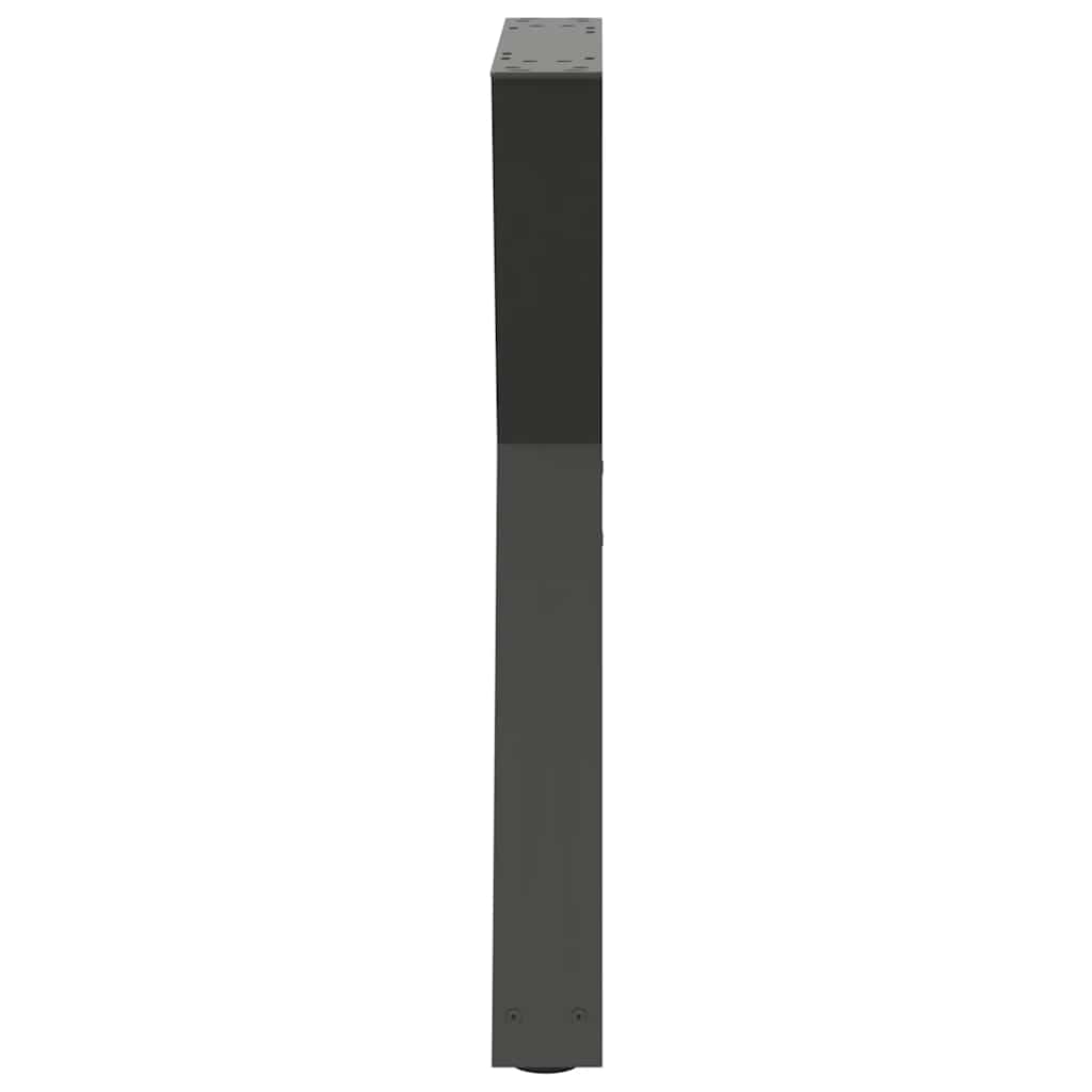Esstisch Beine 2 Stk. Anthrazit 60x(72-73,3) cm Stahl