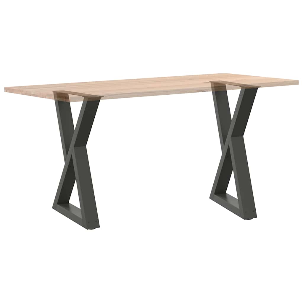 Esstisch Beine 2 Stk. Anthrazit 60x(72-73,3) cm Stahl