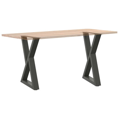 Esstisch Beine 2 Stk. Anthrazit 60x(72-73,3) cm Stahl