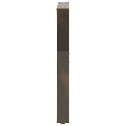Esstisch Beine 2 Stück Naturstahl 60x(72-73,3) cm Stahl