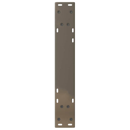 Esstisch Beine 2 Stück Naturstahl 60x(72-73,3) cm Stahl