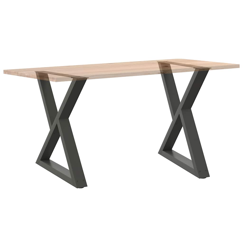 Esstisch Beine 2 Stück Anthrazit 70x(72-73,3) cm Stahl