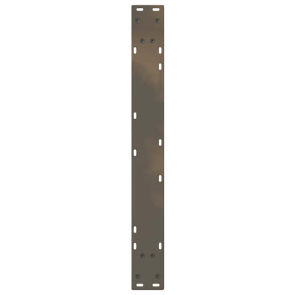 Esstisch Beine 2 Stück Naturstahl 70x(72-73,3) cm Stahl