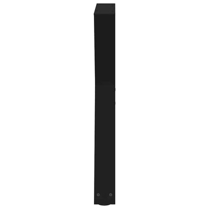Esstischbeine 2 Stück Schwarz 80x(72-73,3) cm Stahl
