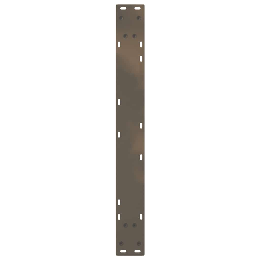 Esstischbeine 2 Stück Naturstahl 80x(72-73,3) cm Stahl