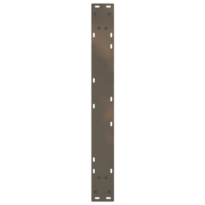 Esstischbeine 2 Stück Naturstahl 80x(72-73,3) cm Stahl