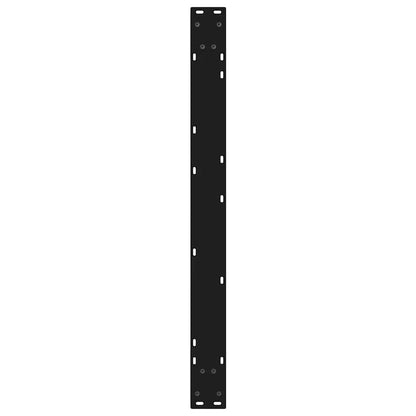 Esstisch Beine 2 Stück Schwarz 90x(72-73,3) cm Stahl