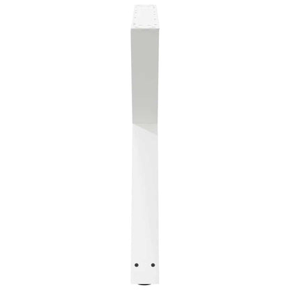 Esstischbeine 2 Stück Weiß 90x(72-73,3) cm Stahl
