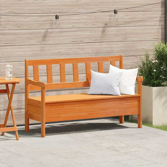 Gartenbank Braun 119 x 76 x 44cm Massivholz Kiefer