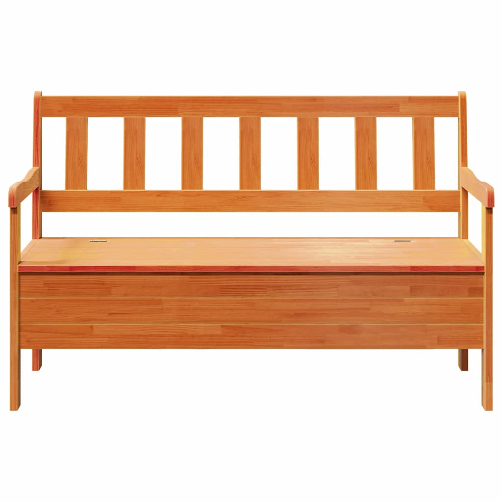 Gartenbank Braun 119 x 76 x 44cm Massivholz Kiefer