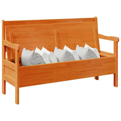 Gartenbank Braun 119 x 76 x 44cm Massivholz Kiefer
