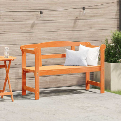 Gartenbank Braun 119 x 76 x 44cm Massivholz Kiefer