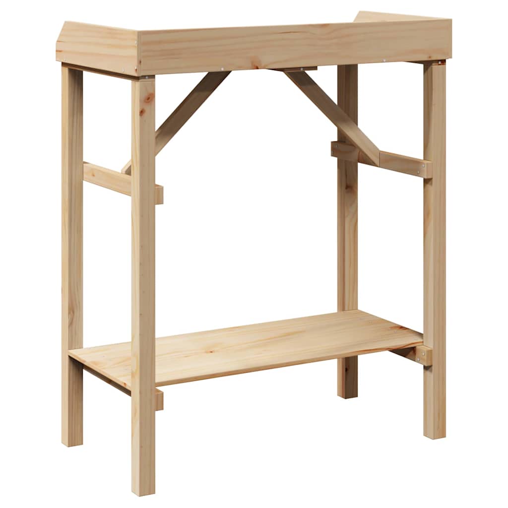 Pflanzenständer Braun 75 x 40 x 90 cm Solides Kiefernholz