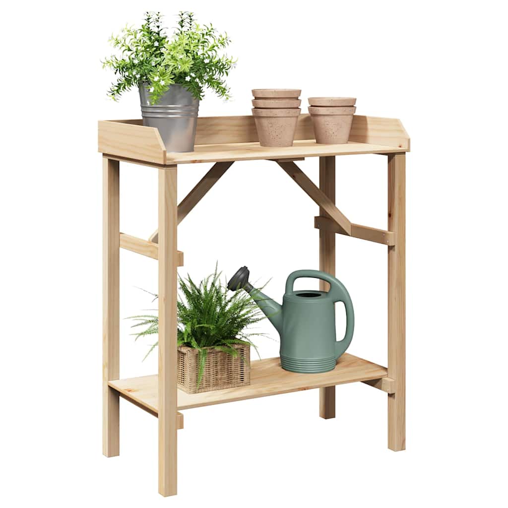 Pflanzenständer Braun 75 x 40 x 90 cm Solides Kiefernholz