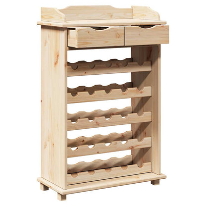 Weinregal 90 x 60 x 30 cm Massivholz Kiefer