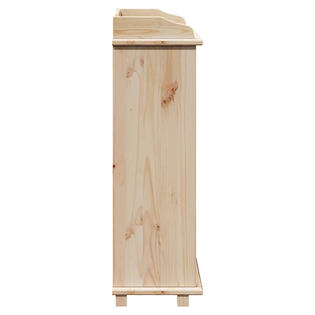 Weinregal 90 x 60 x 30 cm Massivholz Kiefer