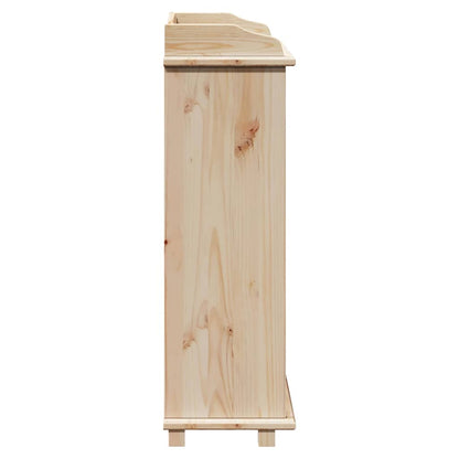 Weinregal 90 x 60 x 30 cm Massivholz Kiefer