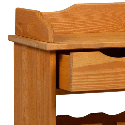 Weinregal Braun 90 x 60 x 30 cm Massives Kiefernholz