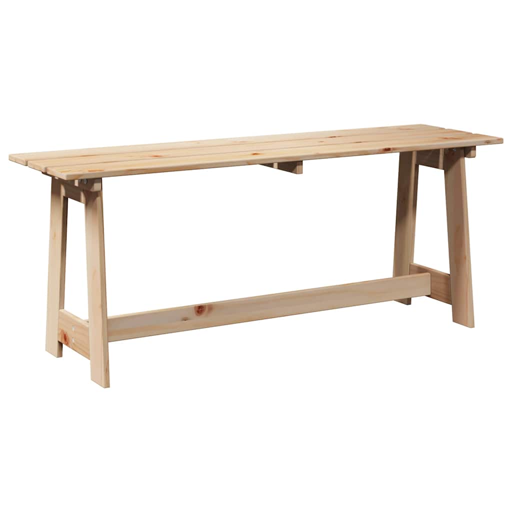 Gartenbank Braun 119 x 35 x 47 cm Massivholz Kiefer