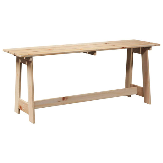 Gartenbank Braun 119 x 35 x 47 cm Massivholz Kiefer