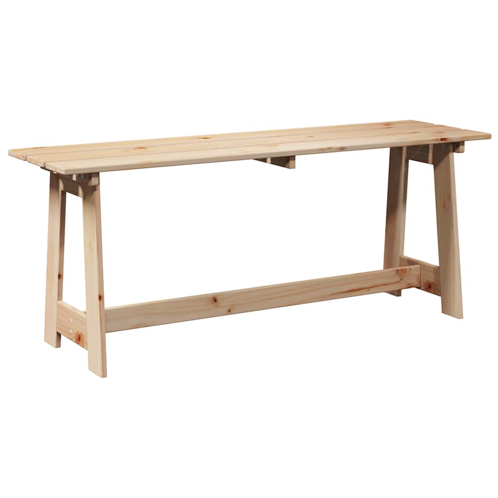 Gartenbank Braun 119 x 35 x 47 cm Massivholz Kiefer