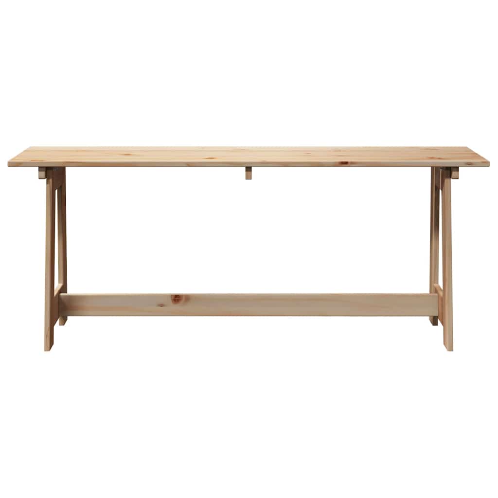 Gartenbank Braun 119 x 35 x 47 cm Massivholz Kiefer