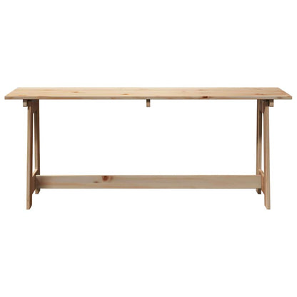 Gartenbank Braun 119 x 35 x 47 cm Massivholz Kiefer