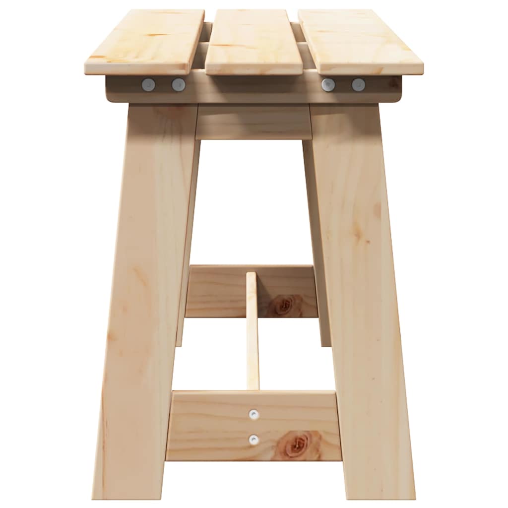 Gartenbank Braun 119 x 35 x 47 cm Solides Kiefernholz