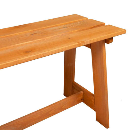 Gartenbank Braun 119 x 35 x 47 cm Massivholz Kiefer