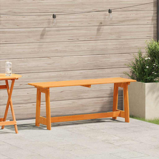 Gartenbank Braun 119 x 35 x 47 cm Massivholz Kiefer