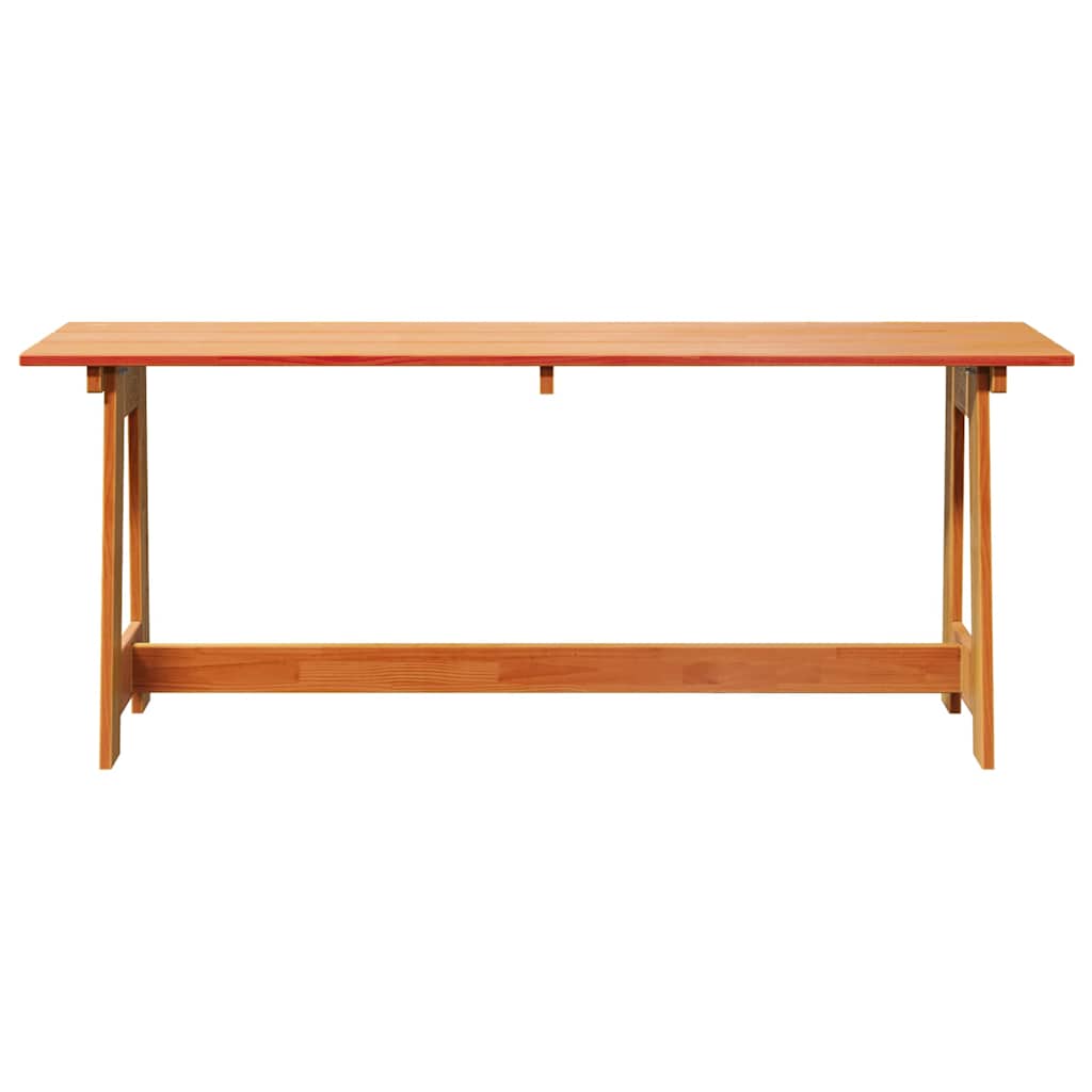 Gartenbank Braun 119 x 35 x 47 cm Massivholz Kiefer