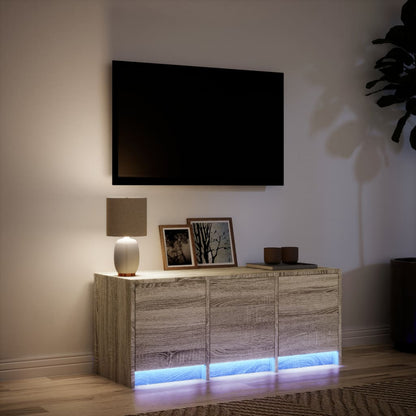 TV-Schrank LED Sonoma-Eiche 97x34x40 cm Holzwerkstoff