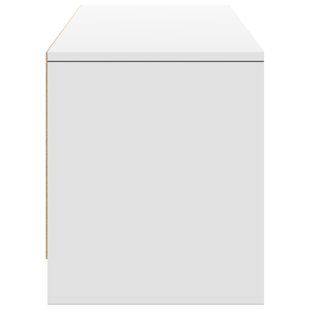 TV-Schrank mit LED-Beleuchtung Weiß 165x34x40 cm Holzwerkstoff