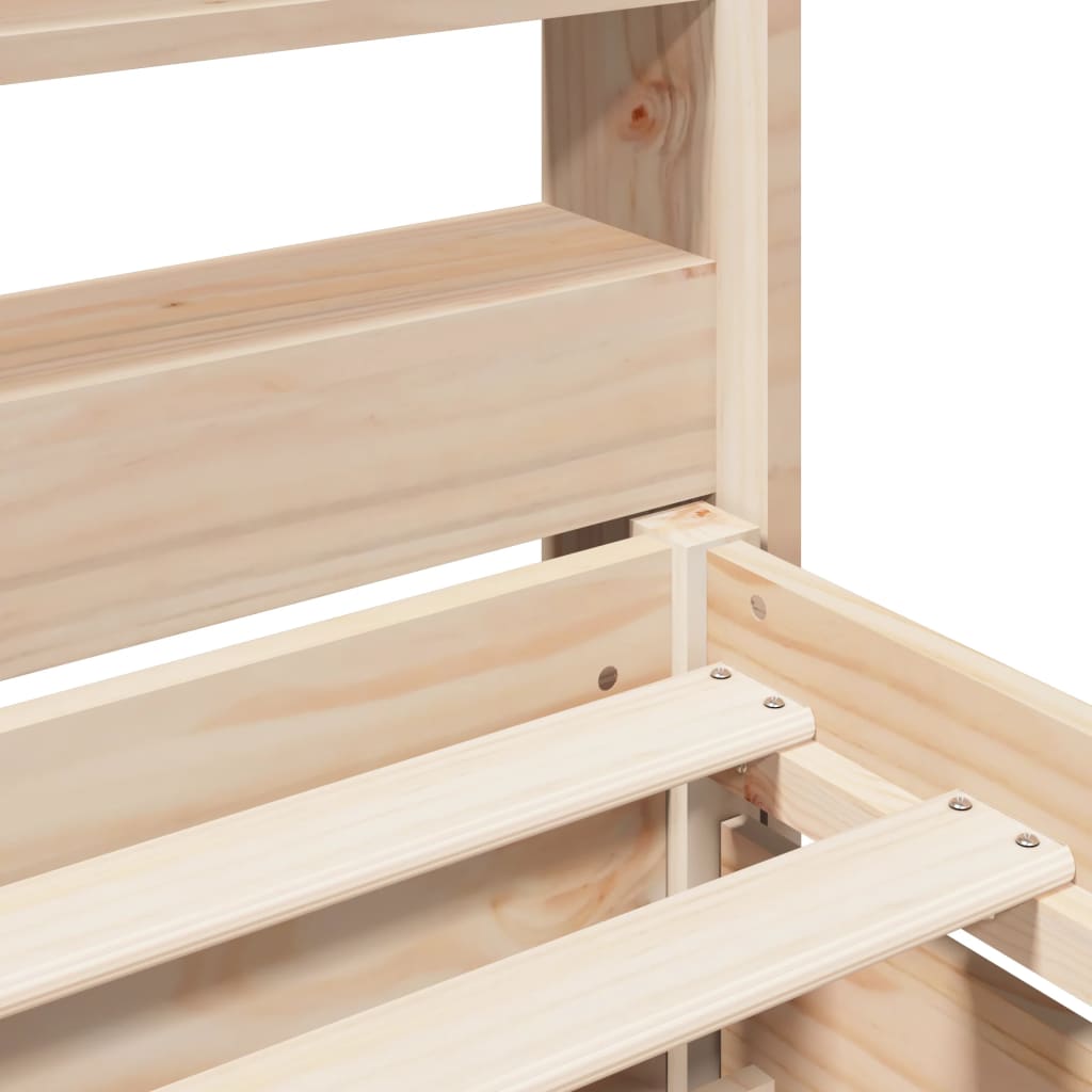 Massivholzbett ohne Matratze 135x190 cm Kiefernholz