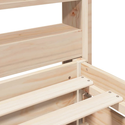 Massivholzbett ohne Matratze 135x190 cm Kiefernholz