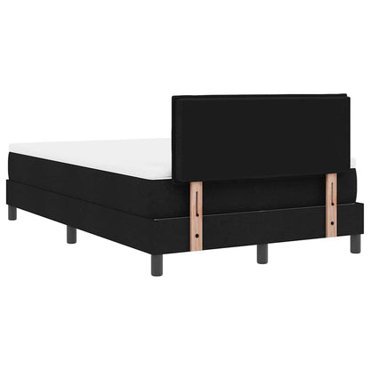 Boxspringbett mit Matratze Schwarz 120 x 190 cm Stoff